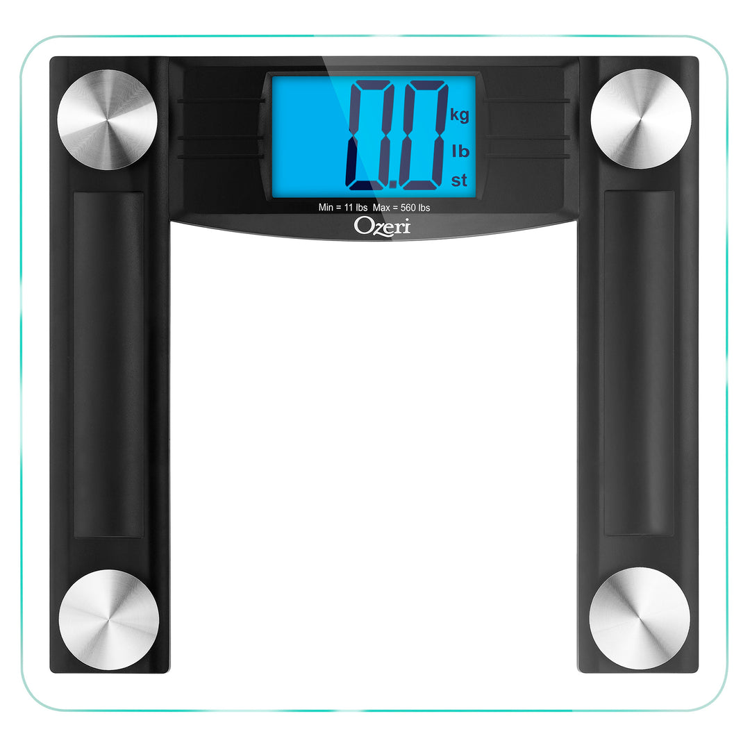 Ozeri ProMax 560 lbs (255 kg) Body Weight Scale (0.1 lbs / 0.05 kg Bath Scale Sensors)with Body Tape and Fat Caliper Image 10