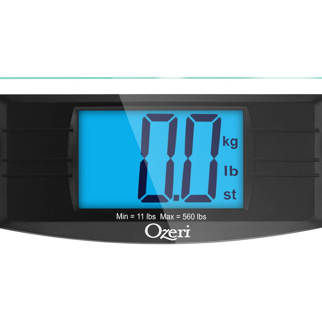 Ozeri ProMax 560 lbs (255 kg) Body Weight Scale (0.1 lbs / 0.05 kg Bath Scale Sensors)with Body Tape and Fat Caliper Image 12