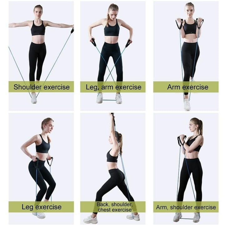 120cm Elastic Resistance Bands Yoga Pull Rope Fitness Workout Sports Rubber Tensile Expander Gum Elastica Image 3