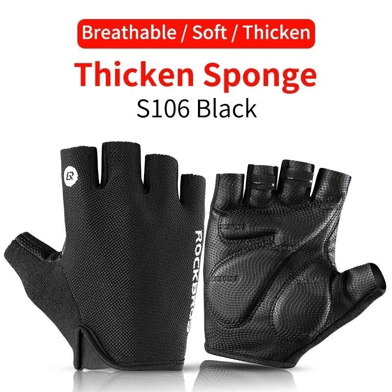 Cycling Gloves MTB Road Mountain Bike Half Finger Men Summer Bicycle Gym Fitness Non Slip Sports Image 3