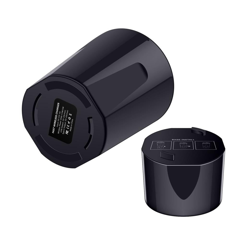 Fast QI Wireless Car Charger For Samsung Galaxy S9 S8 S7 S6 Edge iphone 8 10 X fast wireless charger cup Quick holder Image 1