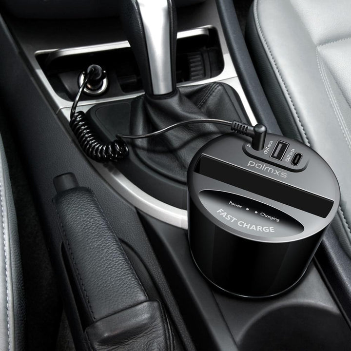 Fast QI Wireless Car Charger For Samsung Galaxy S9 S8 S7 S6 Edge iphone 8 10 X fast wireless charger cup Quick holder Image 2