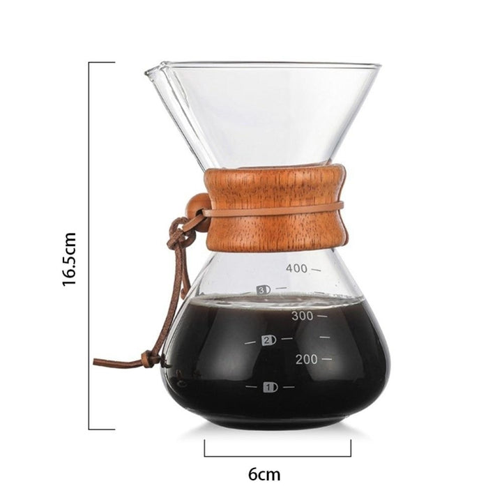 High-Temperature Resistant Glass Coffee Maker Pot Espresso Machine With Stainless Steel Filter Pot Image 4