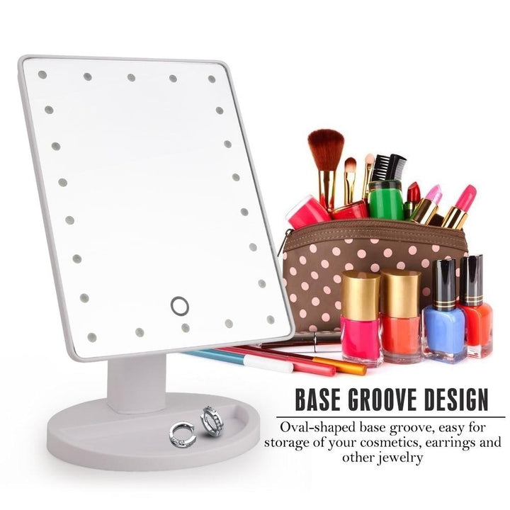 LED Lights Touch Screen Makeup Mirror Image 11