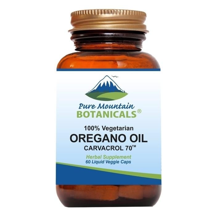 Wild Oregano Oil Capsules - 60 Vegan Caps Now with 510mg Mediterranean Oil of Oregano Image 1