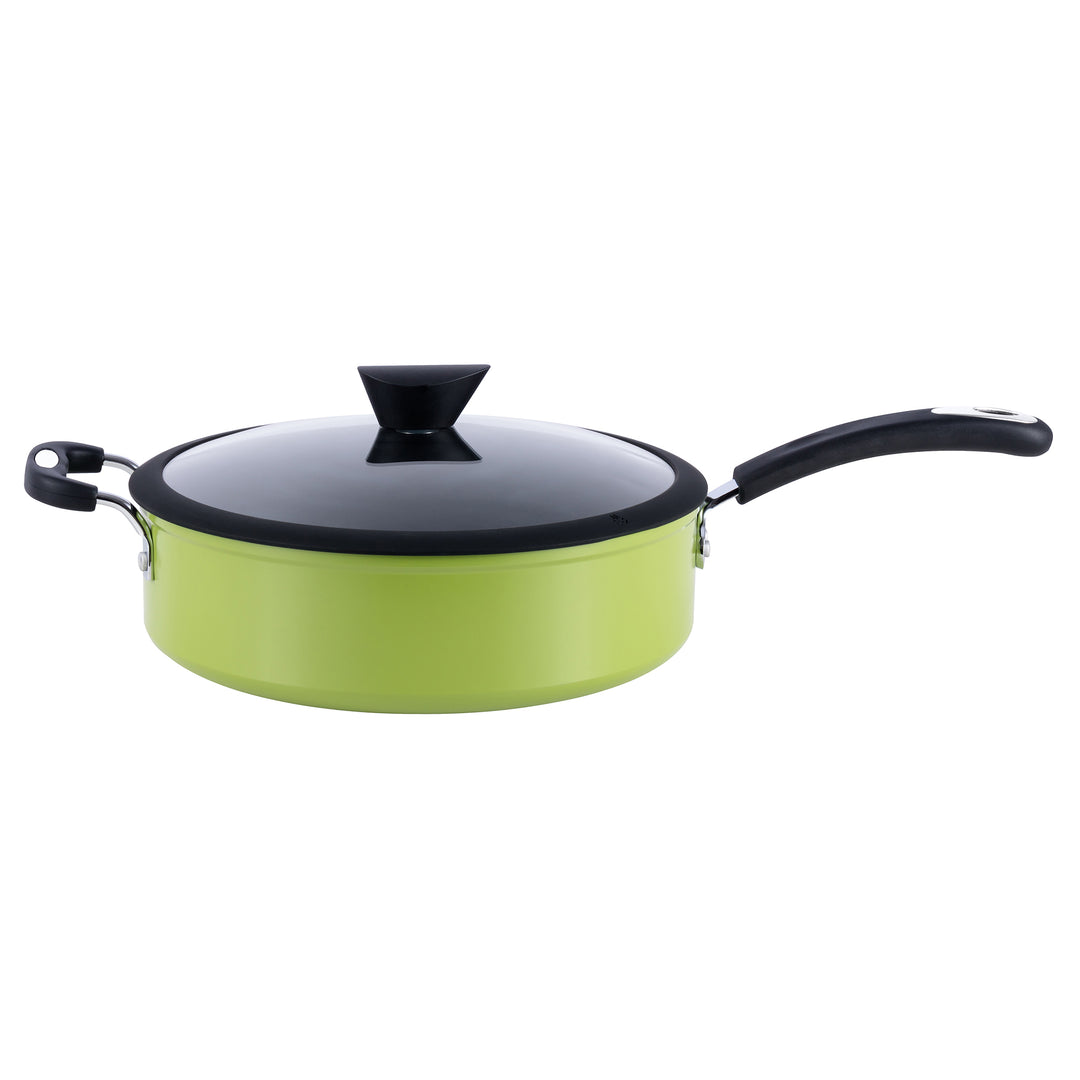 The All-In-One Green Sauce Pan by Ozeri -- 100% APEO, GenX, PFBS, PFOS, PFOA, NMP and NEP-Free German-Made Coating Image 3