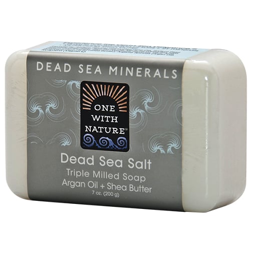 One With Nature Dead Sea Minerals Triple Milled Bar Soap Dead Sea Salt Image 1