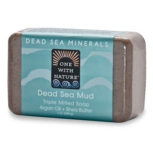 One With Nature Dead Sea Minerals Triple Milled Bar Soap Dead Sea Mud Image 1