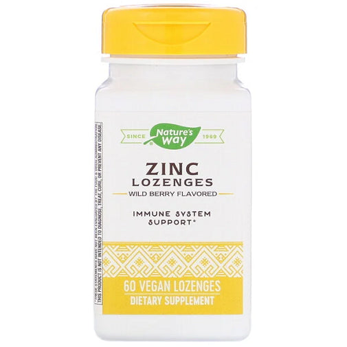 Natures Way Zinc Wild Berry Flavored Vegan Lozenges Image 1