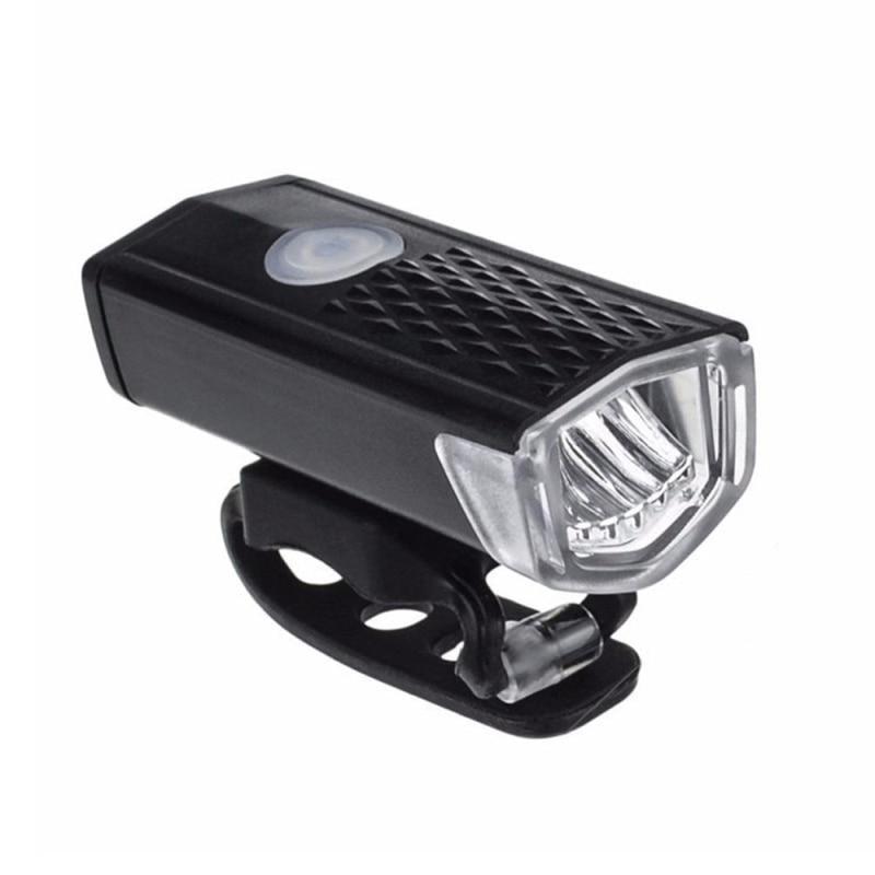 Rechargeable 300 Lumens Bike Bicycle LED Front Head And Rear Tail Warning Flashlight Image 1