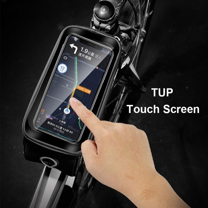 Rainproof Frame Front Top Tube Cycling Phone Case Bag up to 6.5inch TouchScreen Image 12