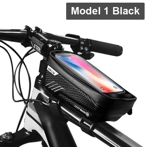 Rainproof Frame Front Top Tube Cycling Phone Case Bag up to 6.5inch TouchScreen Image 2