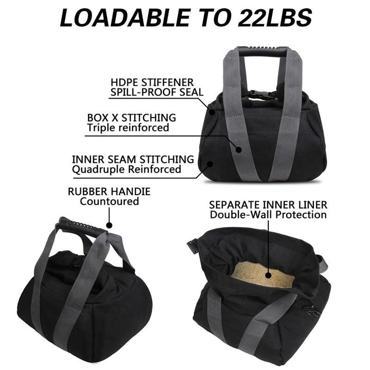 Workout High Intensity Power SandBag Indoor Weightlifting Training Heavy Duty canvas bags Image 3