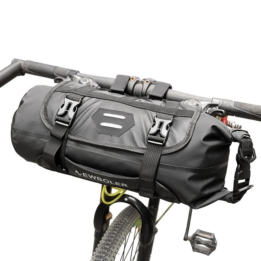 Waterproof Bicycle Handlebar Basket Pack Front Tube Bag Cycling Frame Pannier Accessories Image 1