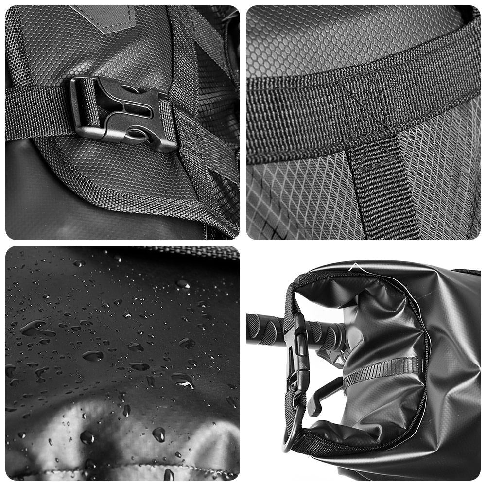 Waterproof Bicycle Handlebar Basket Pack Front Tube Bag Cycling Frame Pannier Accessories DTTT Image 11