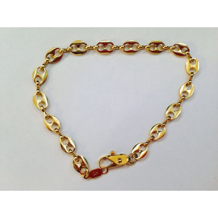 18k Yellow Gold Filled Link Bracelet Image 1