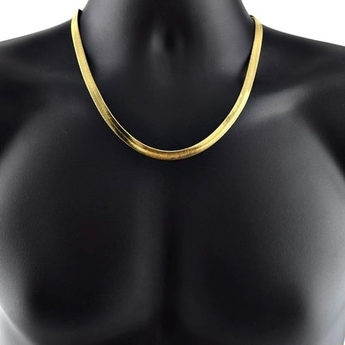 14K Gold Filled herringbone chain Image 1