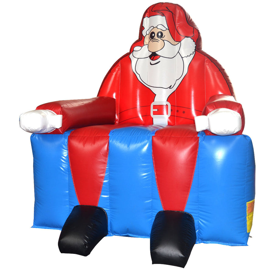 Inflatable Santa Claus Water Park Castle Jumper Christmas Bounce House Without Blower Image 1