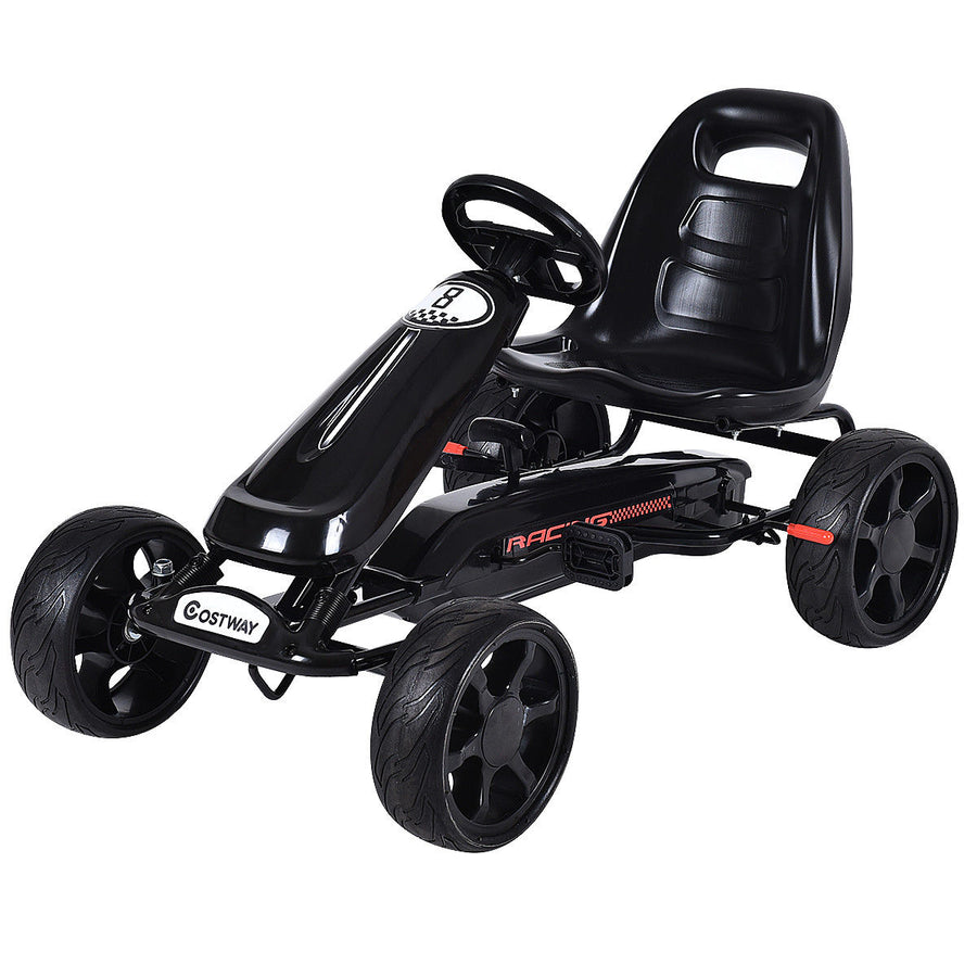 Costway Xmas Gift Go Kart Kids Ride On Car Pedal Powered Car 4 Wheel Image 1