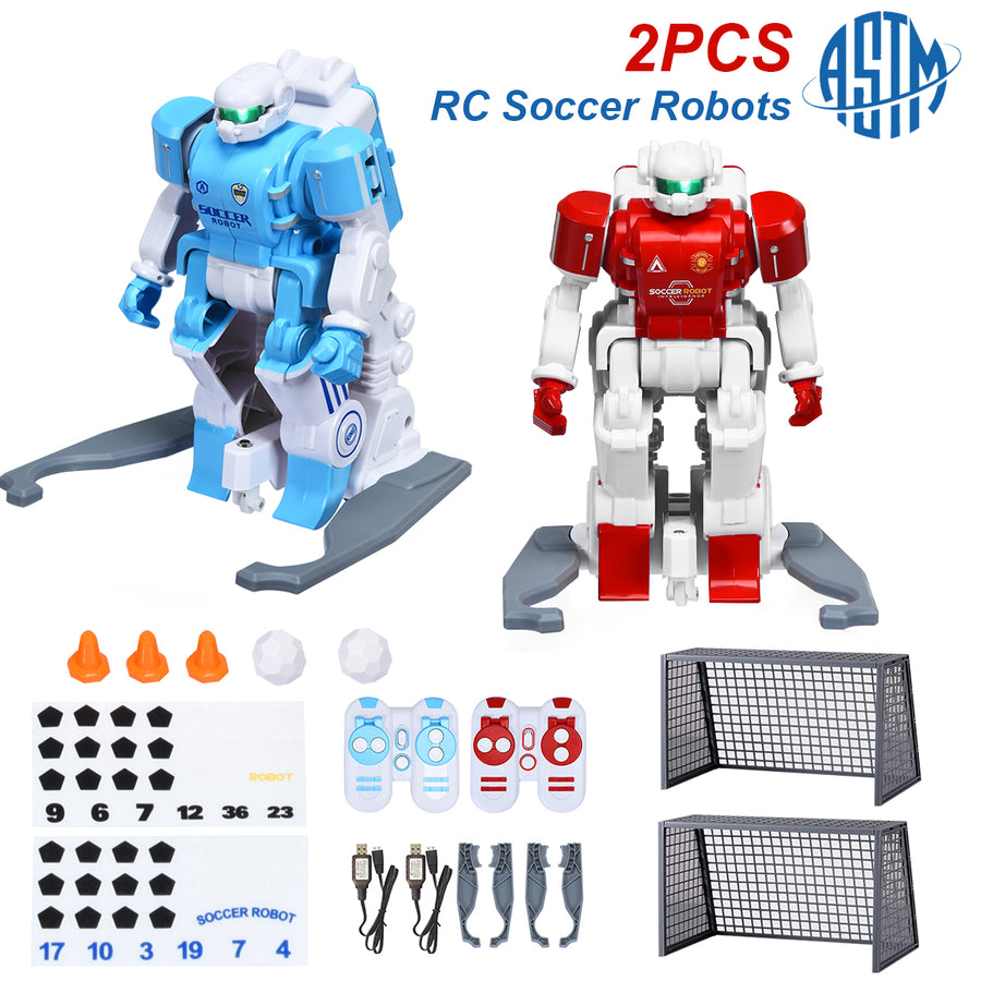 RC Soccer Robot Kids Remote Control Football Game Simulation Educational Toy Set Image 1