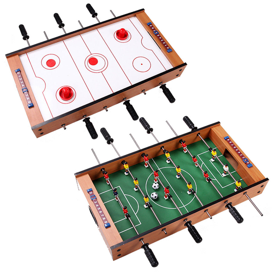 2 In 1 Table Game Air Hockey Foosball Table Christmas Gift For Kids Indoor Outdoor Image 1