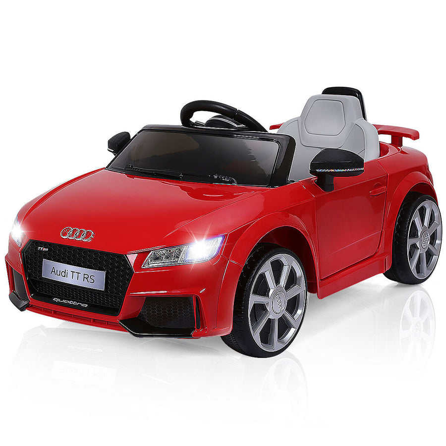 Costway Red 12V Audi TT RS Electric Kids Ride On Car Licensed Remote Control MP3 Image 1