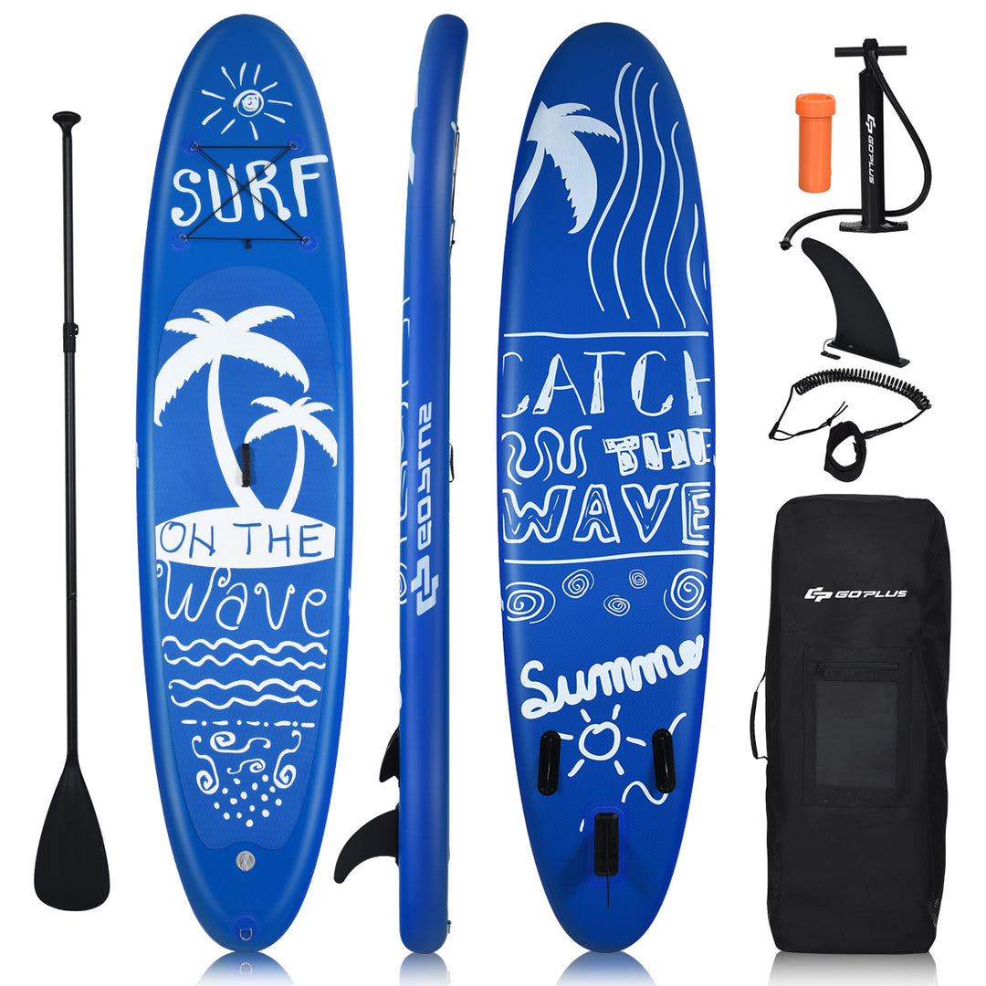 Goplus 9.8/10/11 Inflatable Stand Up Paddle Board W/Carry Bag Adjustable Paddle Adult Youth Image 1