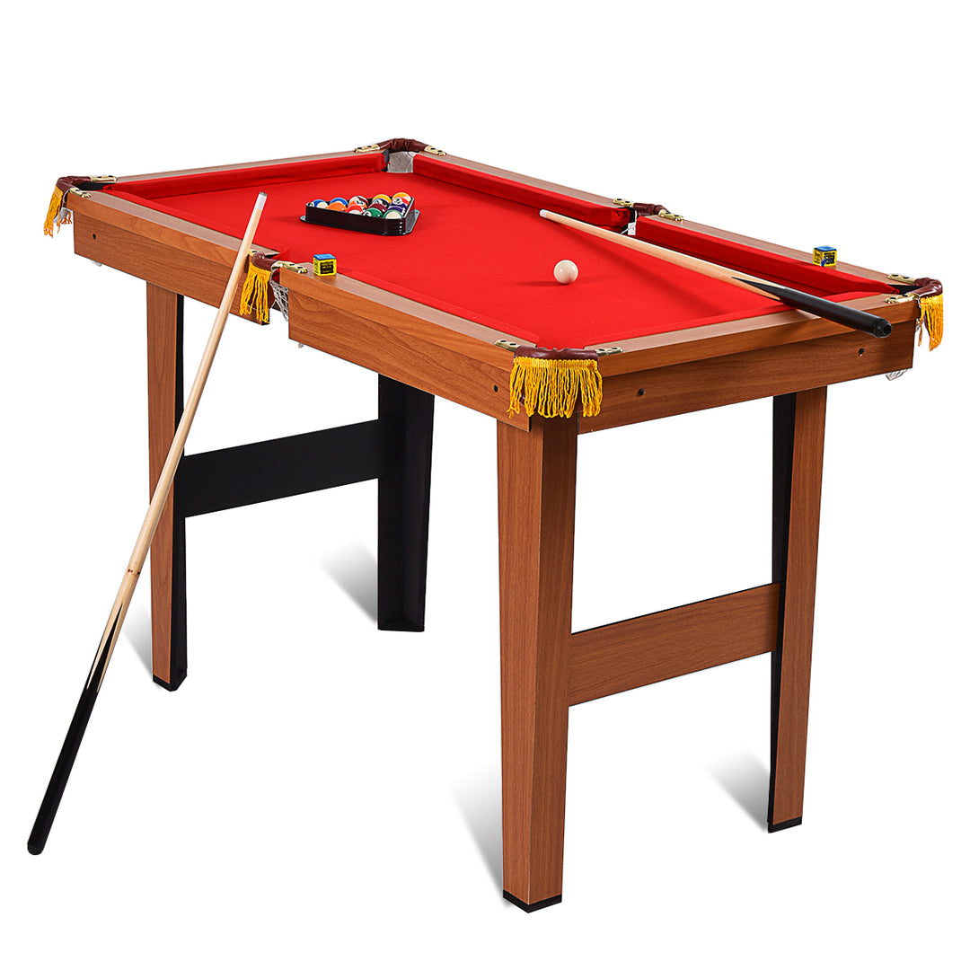 48'' Mini Table Top Pool Table Game Billiard Set Cues Balls Gift Indoor Sports Image 1