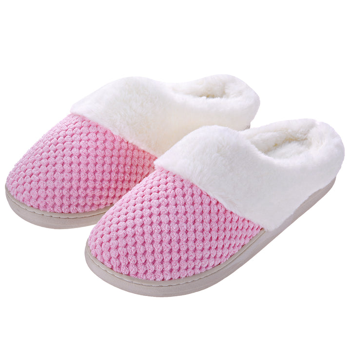 VONMAY Womens Slip On Fleece Slippers with Memory Foam Comfort Plush Lining Image 7