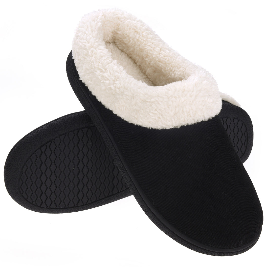 VONMAY Womens Slippers Memory Foam Collar House Shoes Fuzzy Fleece Indoor Outdoor Winter Warm Image 4