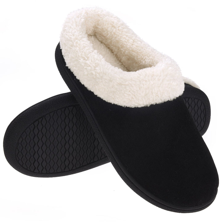 VONMAY Womens Memory Foam Slippers Fuzzy Fleece Indoor Outdoor Warm Shoes Image 4