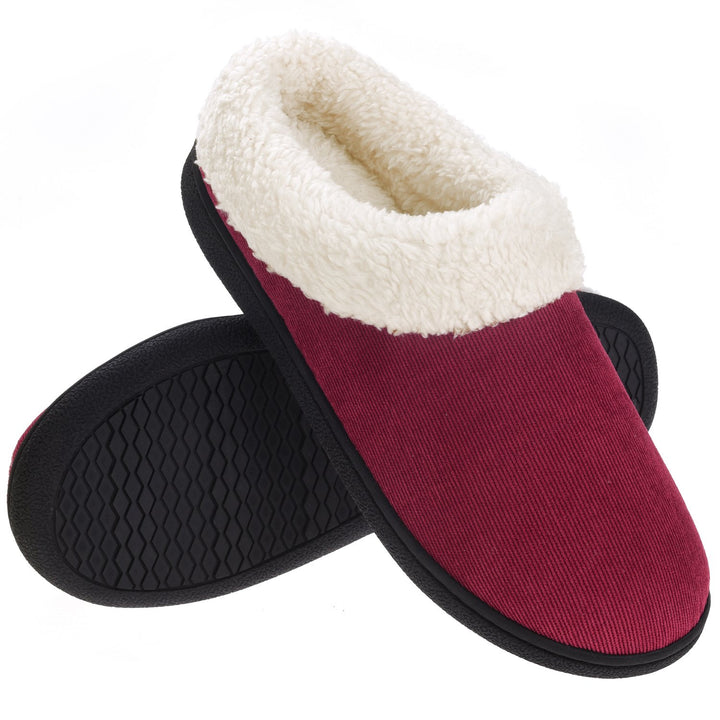 VONMAY Womens Memory Foam Slippers Fuzzy Fleece Indoor Outdoor Warm Shoes Image 9