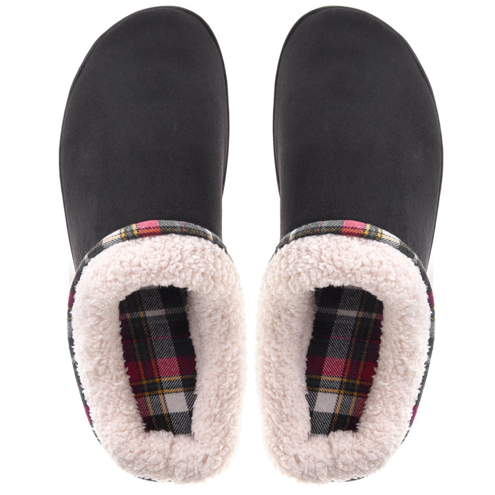 VONMAY Mens Fuzzy Slippers Memory Foam Indoor Outdoor Non-Slip Wool Fleece Image 1