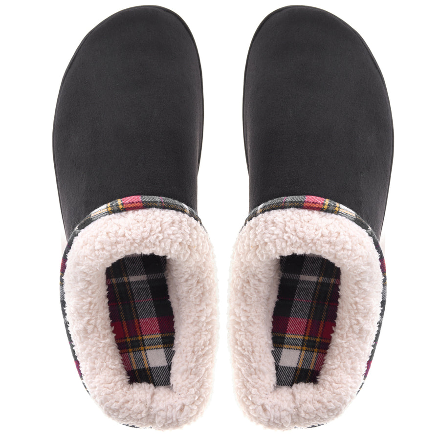 VONMAY Mens Fuzzy Slippers House Shoes Memory Foam Slip On Wool Fleece Indoor Outdoor Non-slip Image 1