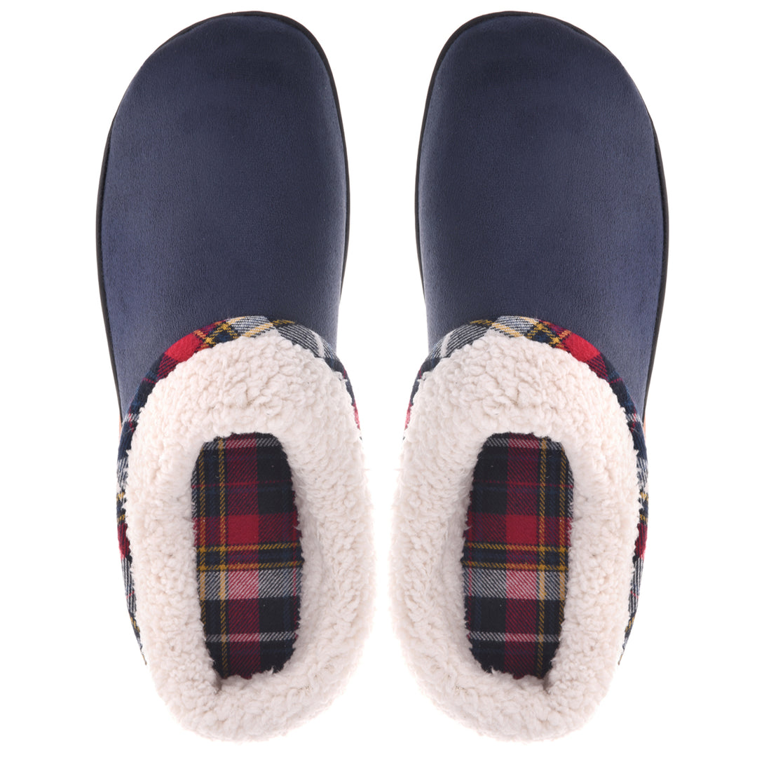 VONMAY Mens Fuzzy Slippers Memory Foam Indoor Outdoor Non-Slip Wool Fleece Image 9