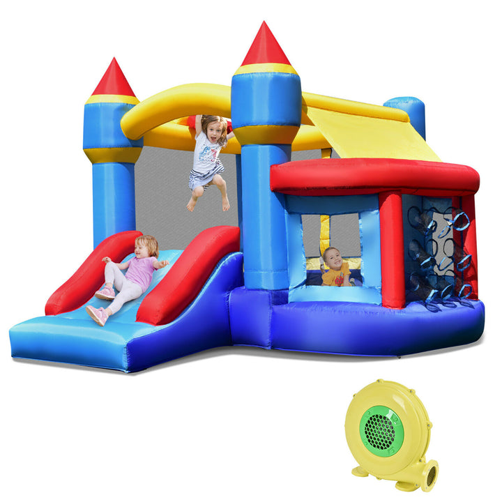 Inflatable Bounce House Castle Slide Bouncer Shooting Net Image 1