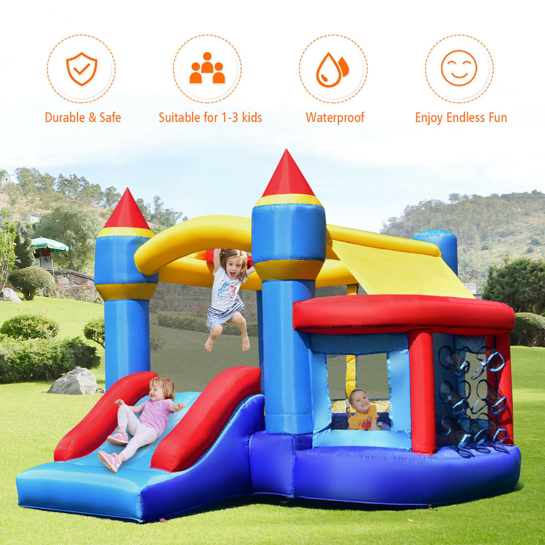 Inflatable Bounce House Castle Slide Bouncer Shooting Net Image 6