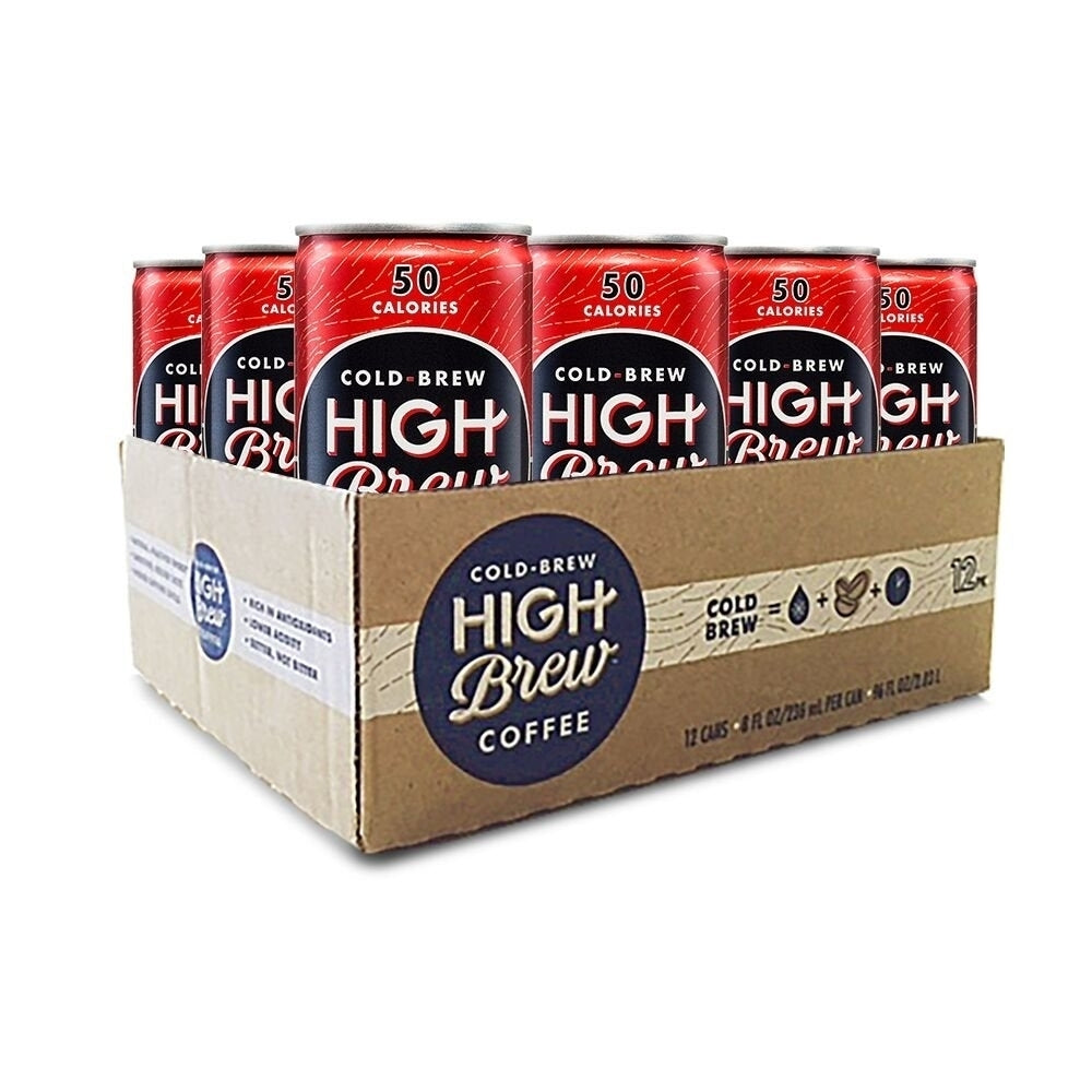 High Brew Coffee Double Espresso Can 8 Fluid Ounce (12 Count) Image 1