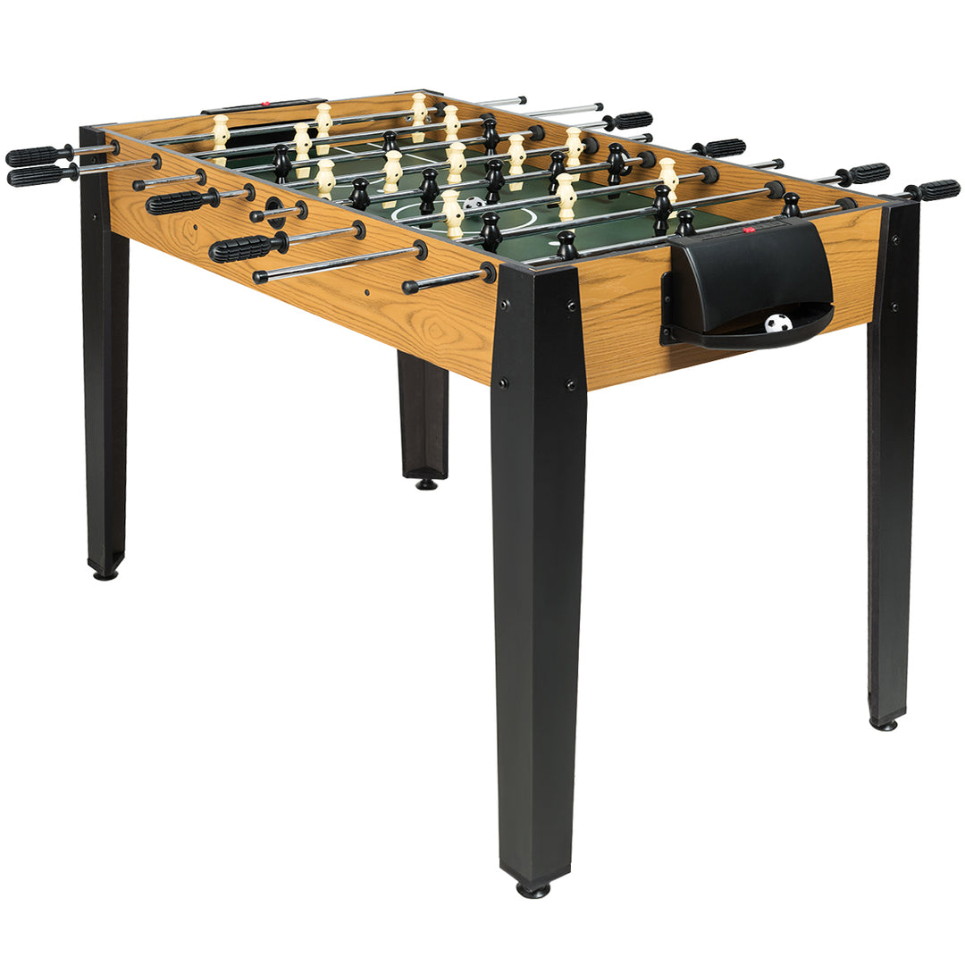 Costway 48 Competition Sized Wooden Soccer Foosball Table Adults and Kids Home Recreation Image 1