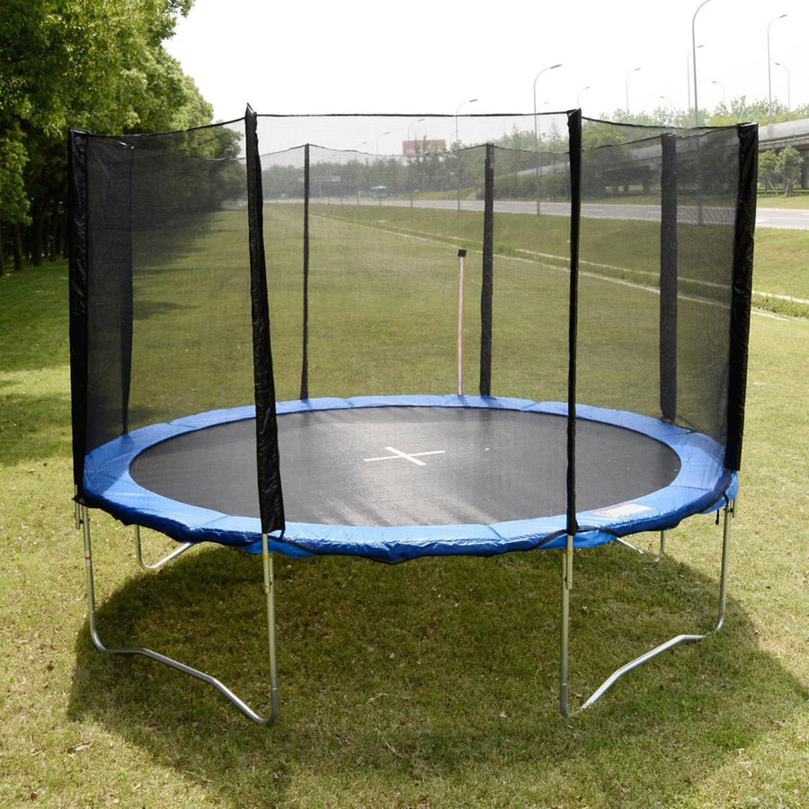 Trampoline Combo Bounce Jump Safety Enclosure Net W/spring Pad Round (15FT) Image 1