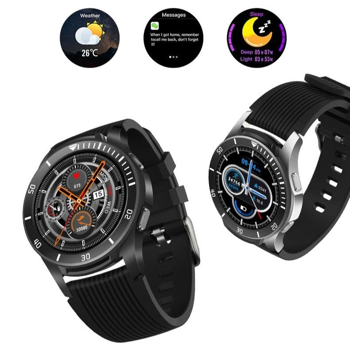 1.28 Full Screen Touch Heart Rate Monitor Call Reminder Fitness Smart Watch Image 6