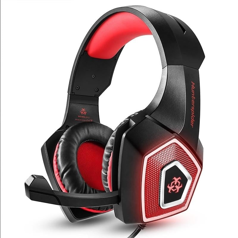 Game Headset Large RGB Light-emitting Wired Headphone Image 1