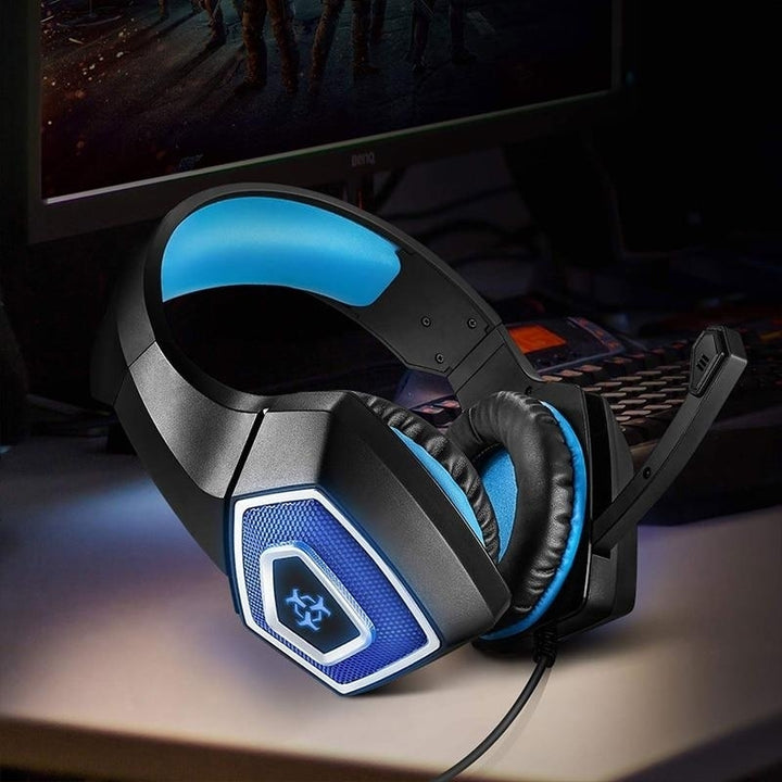 Game Headset Large RGB Light-emitting Wired Headphone Image 4