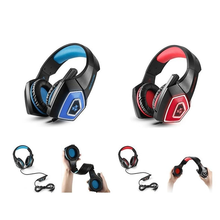 Game Headset Large RGB Light-emitting Wired Headphone Image 7