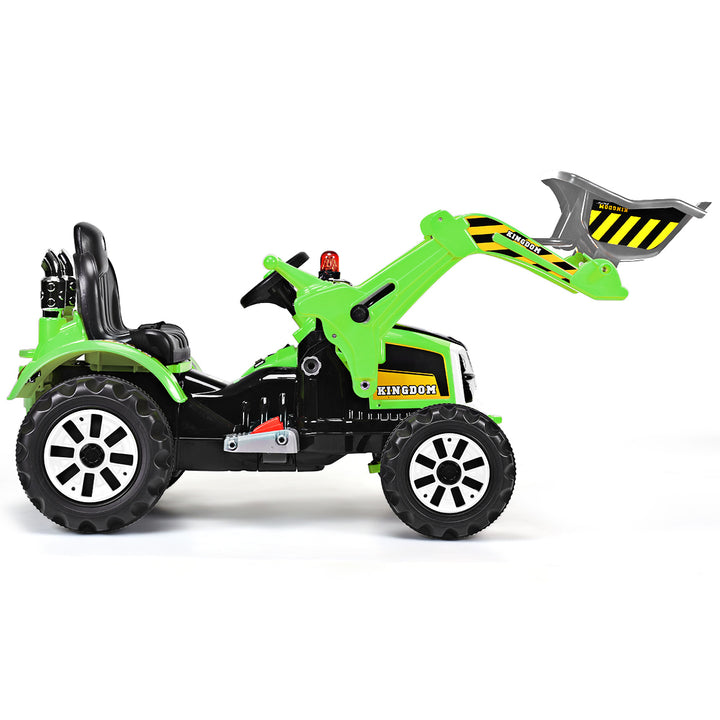 Kids Ride On Excavator Truck 12V Battery Powered Front Loader Digger Image 10