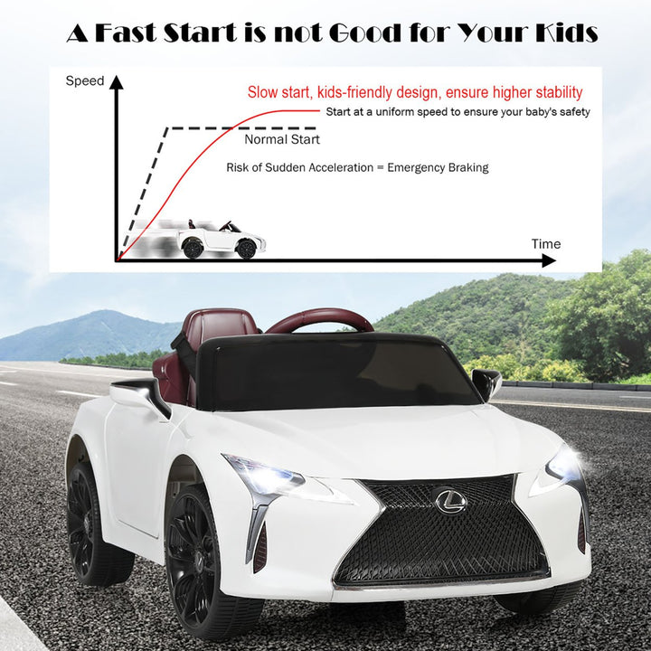 Costway 12V Kids Ride on Car Lexus LC500 Licensed Remote Control Electric Vehicle Image 6