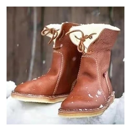 Cozy Tie-Up Winter Boots Multiple Colors Image 3