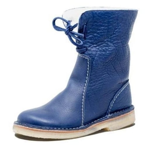 Cozy Tie-Up Winter Boots Multiple Colors Image 1