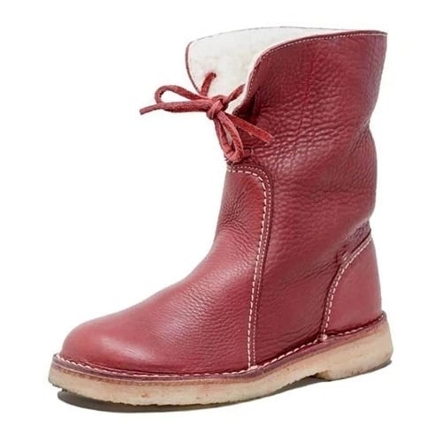 Cozy Tie-Up Winter Boots Multiple Colors Image 6