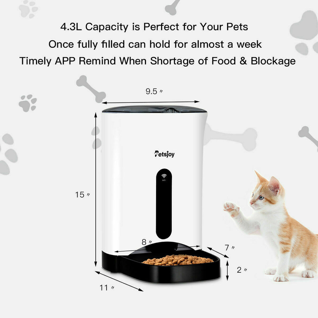 Automatic Pet Feeder Smart Cat Dog Food Dispenser Remote Control APP Timer Image 7